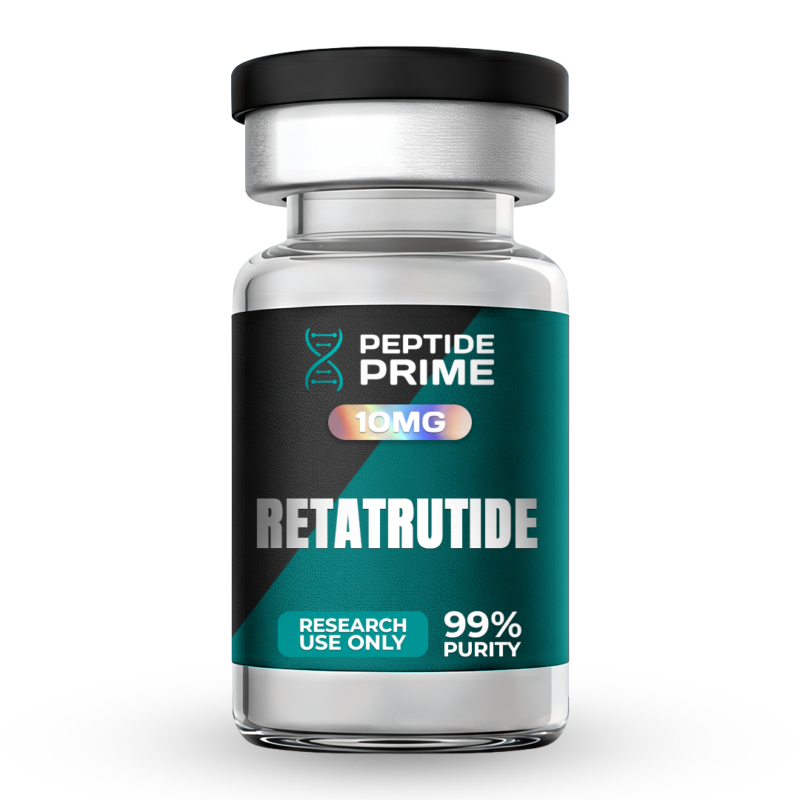 10mg glass vial of Retatrutide.