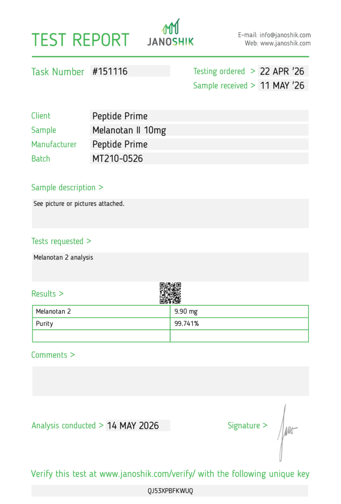 Lab test report 151116