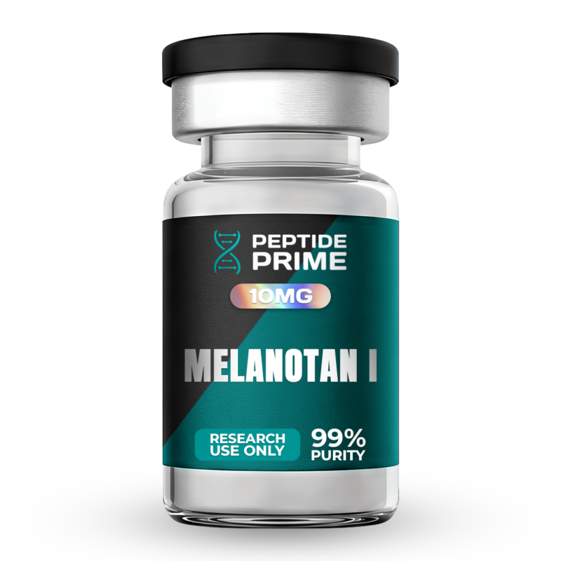 10mg glass vial of Melanotan I MT1.