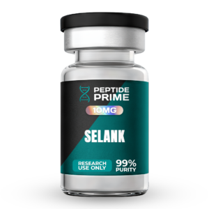 10mg glass vial of Selank.